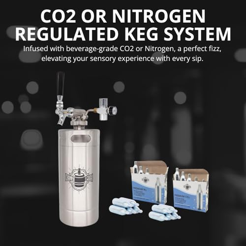 Keg Smiths 128 oz Portable Stainless Steel Draft Keg System J902