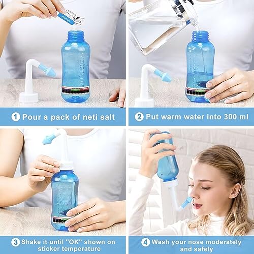 MAOEVER Neti Pot Sinus Rinse Bottle Nasal Irrigation for Adult T20225
