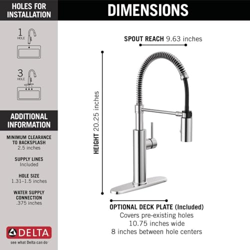 Delta Faucet Antoni Pull-Down Kitchen Faucet X538