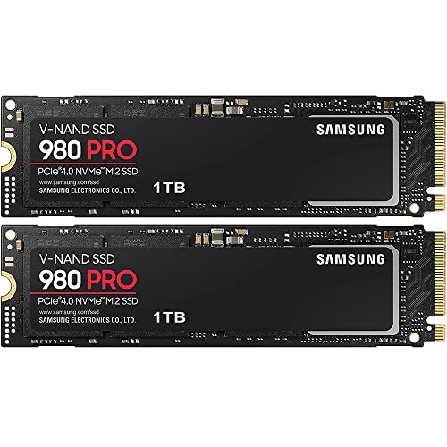 Samsung MZ-V8P1T0B/AM 980 PRO PCIe 4.0 NVMe SSD - (2-Pack)