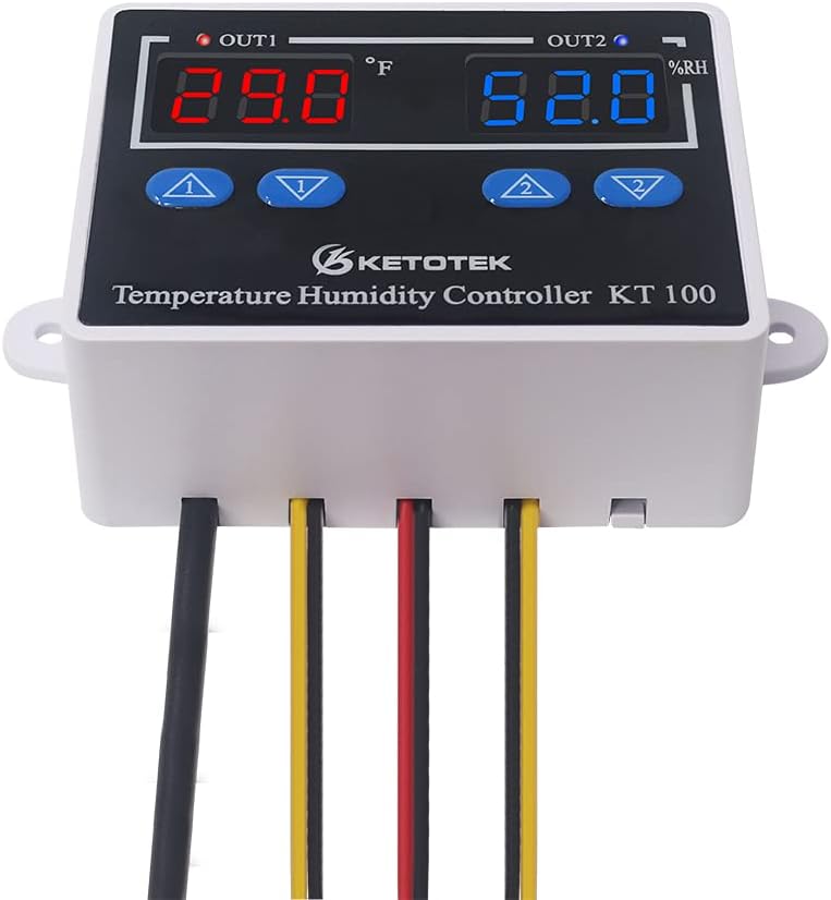 Digital Thermostat Module 120V Heating Cooling Humidification Dehumidification Control I41596