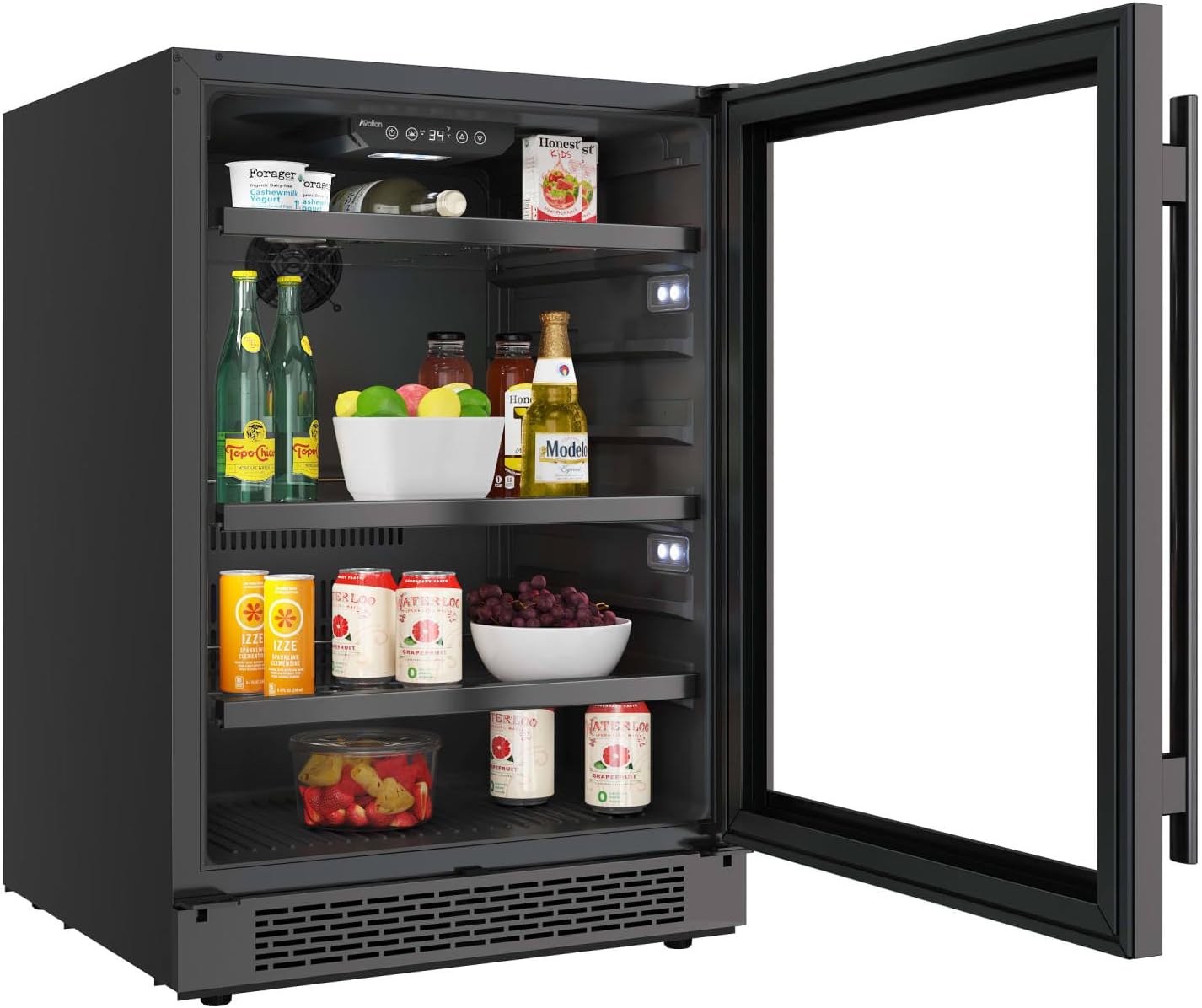 Avallon ABR242SGLH 24 Inch Beverage Center with LED Lighting B681