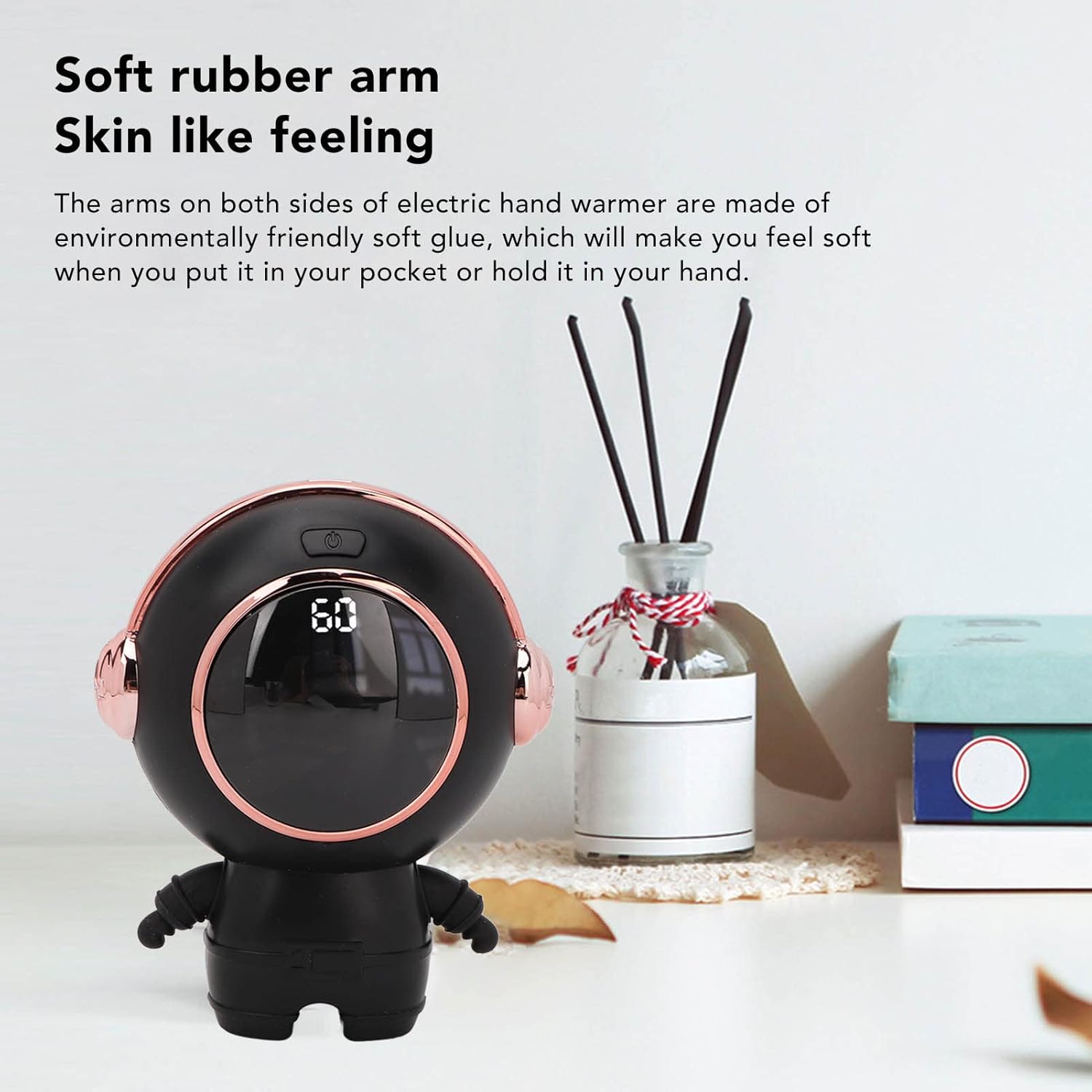 USB Rechargeable Portable Heater for Winter (Black) F3831
