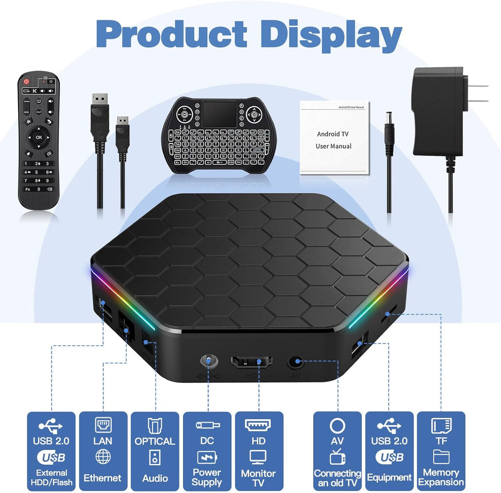 T95Z Plus Android TV Box 4GB RAM 64GB ROM Wi-Fi 6 B3020
