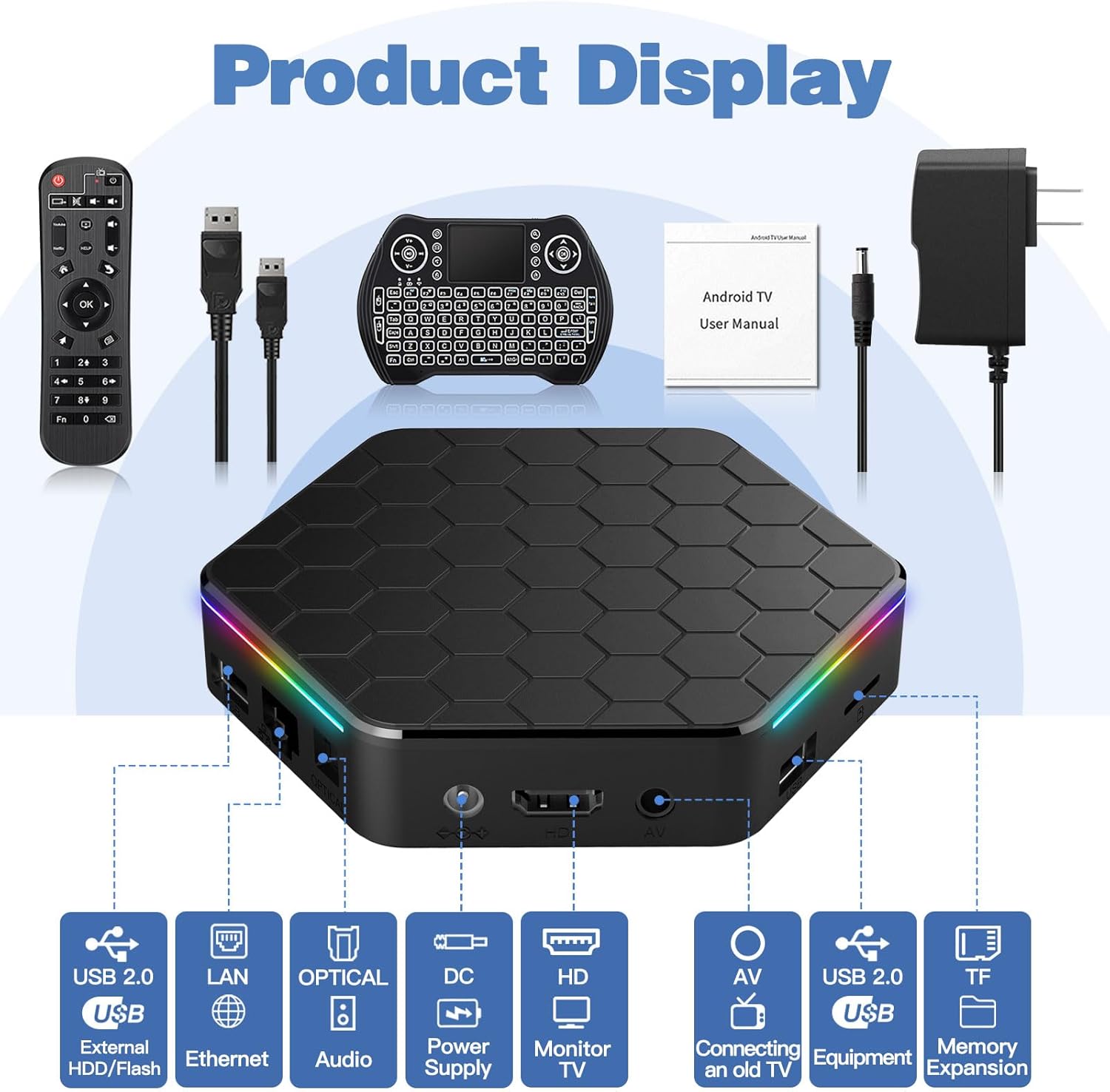 T95Z Plus Android TV Box 4GB RAM 64GB ROM Wi-Fi 6 B3020