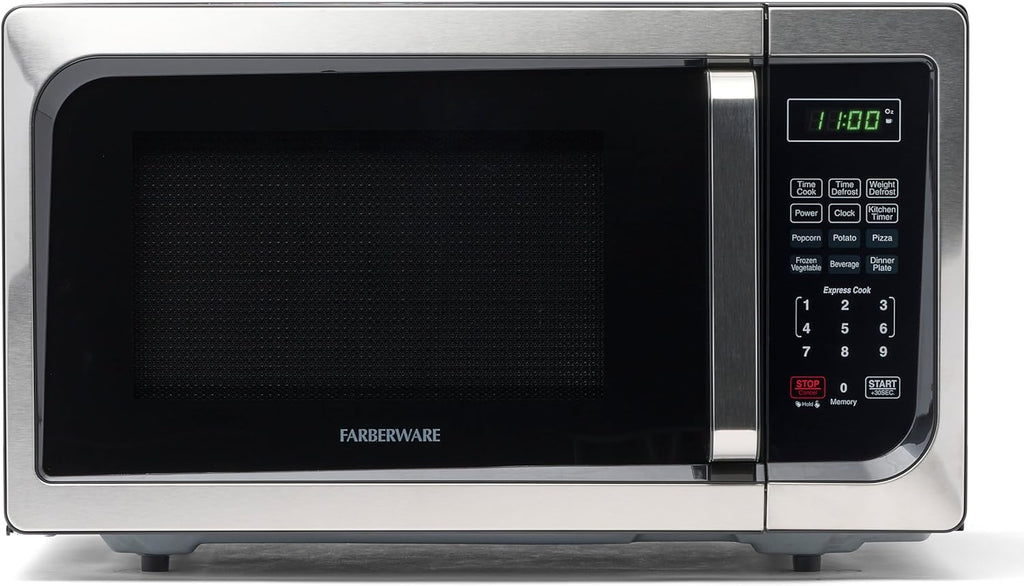 Farberware Countertop Microwave 900W 0.9 cu ft with LED Lighting J9564