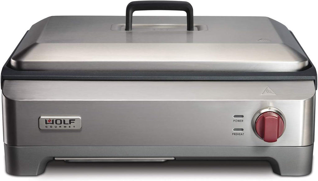 Wolf Gourmet Precision Electric Griddle Indoor Grill, Nonstick, Stainless Steel X74438