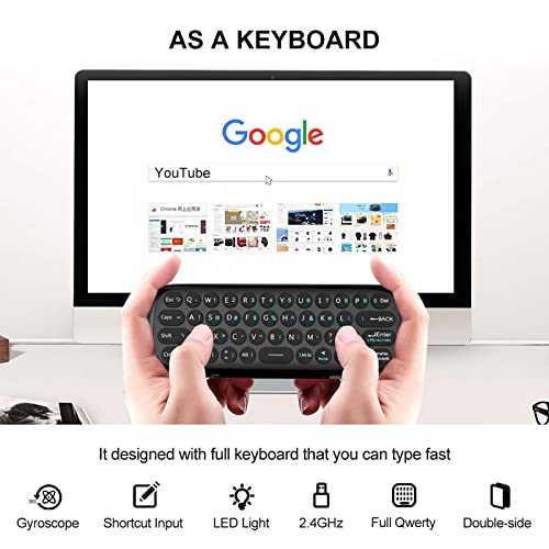 WeChip W1 Universal TV Remote Air Mouse, Wireless Keyboard 2.4GHz for Android TV Box/PC/Smart TV C97909