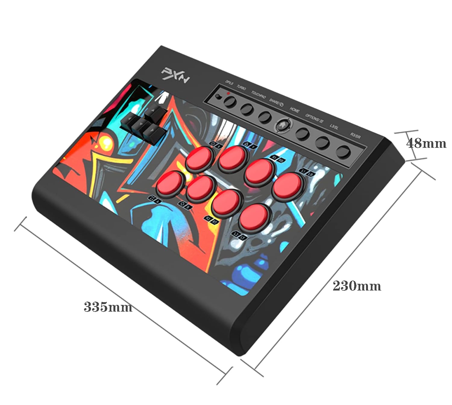 PXN-X8 Arcade Fight Stick Mechanical Controller for PC, PS3, PS4, Xbox, Switch O733556