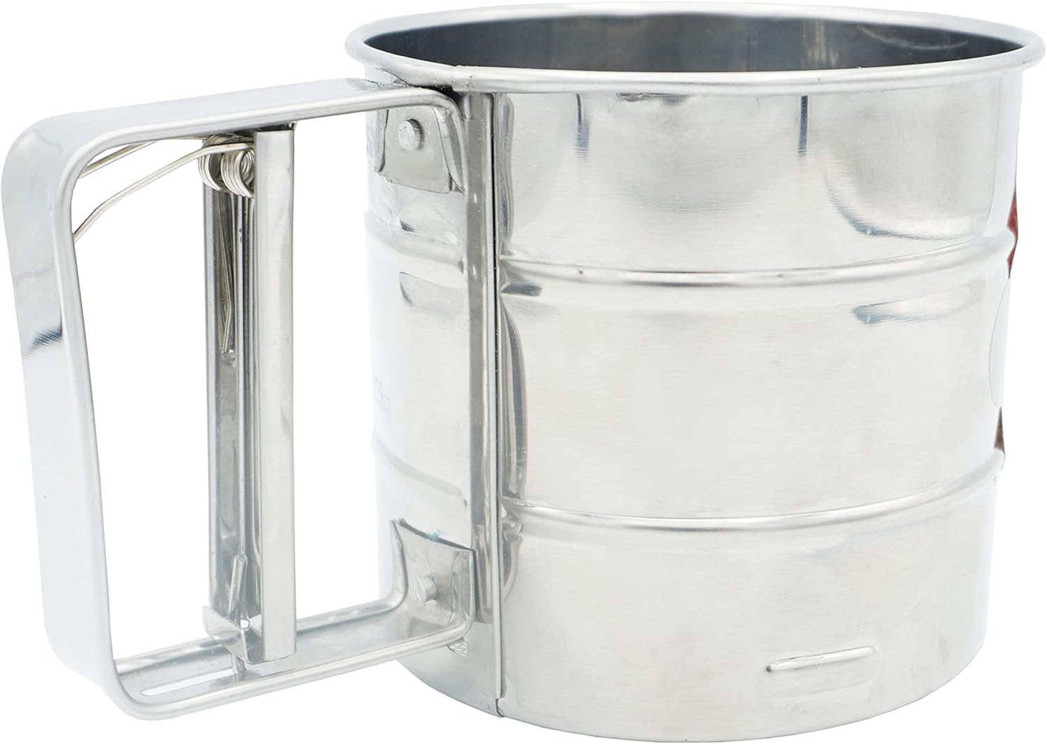 UNIWARE Flour Sifter, Stainless Steel Rotary Hand Crank, 2.5 Cup Double Layers Sieve I744