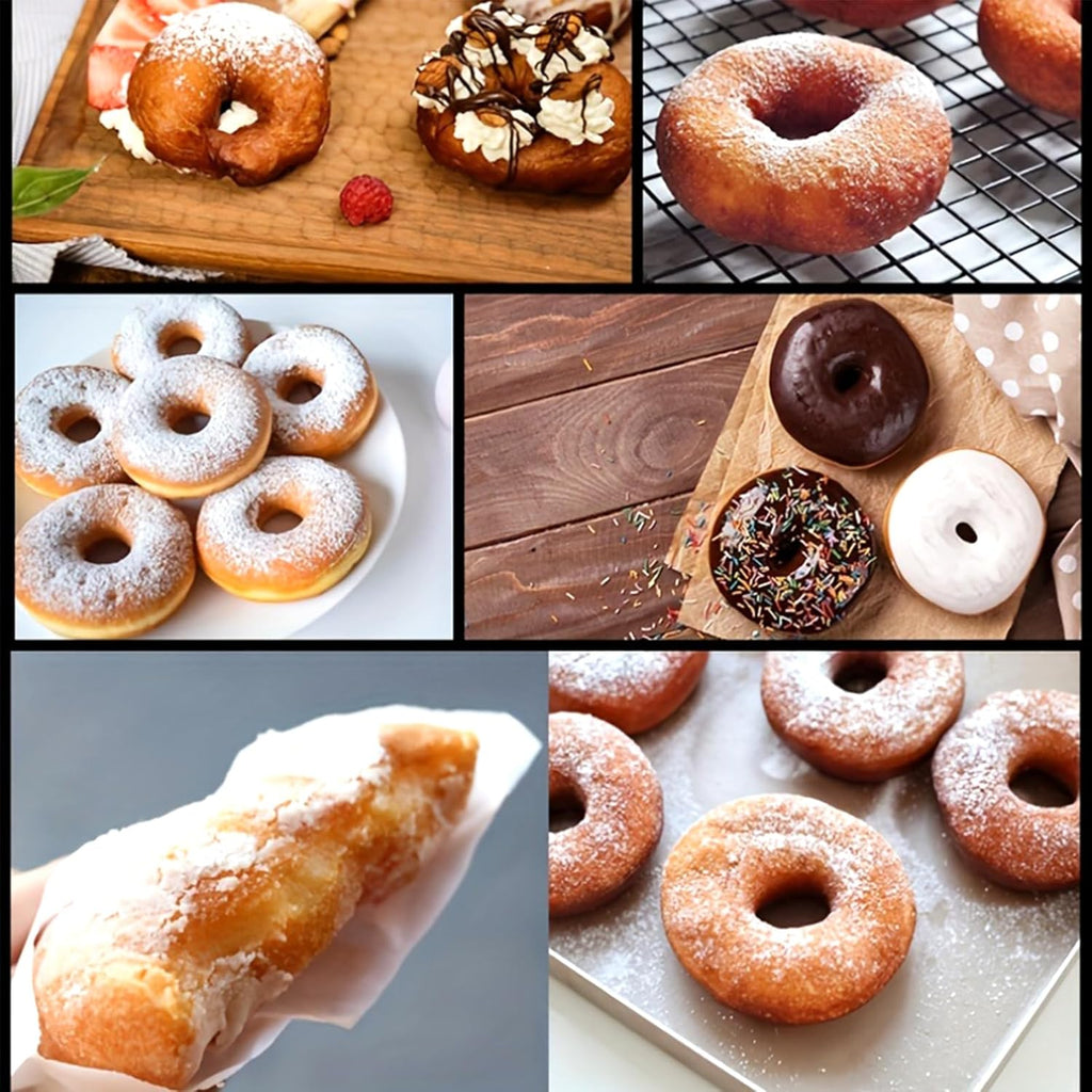 Donut Mold for Baking, 6Pcs Silicone Conical Doughnut Pans N30030