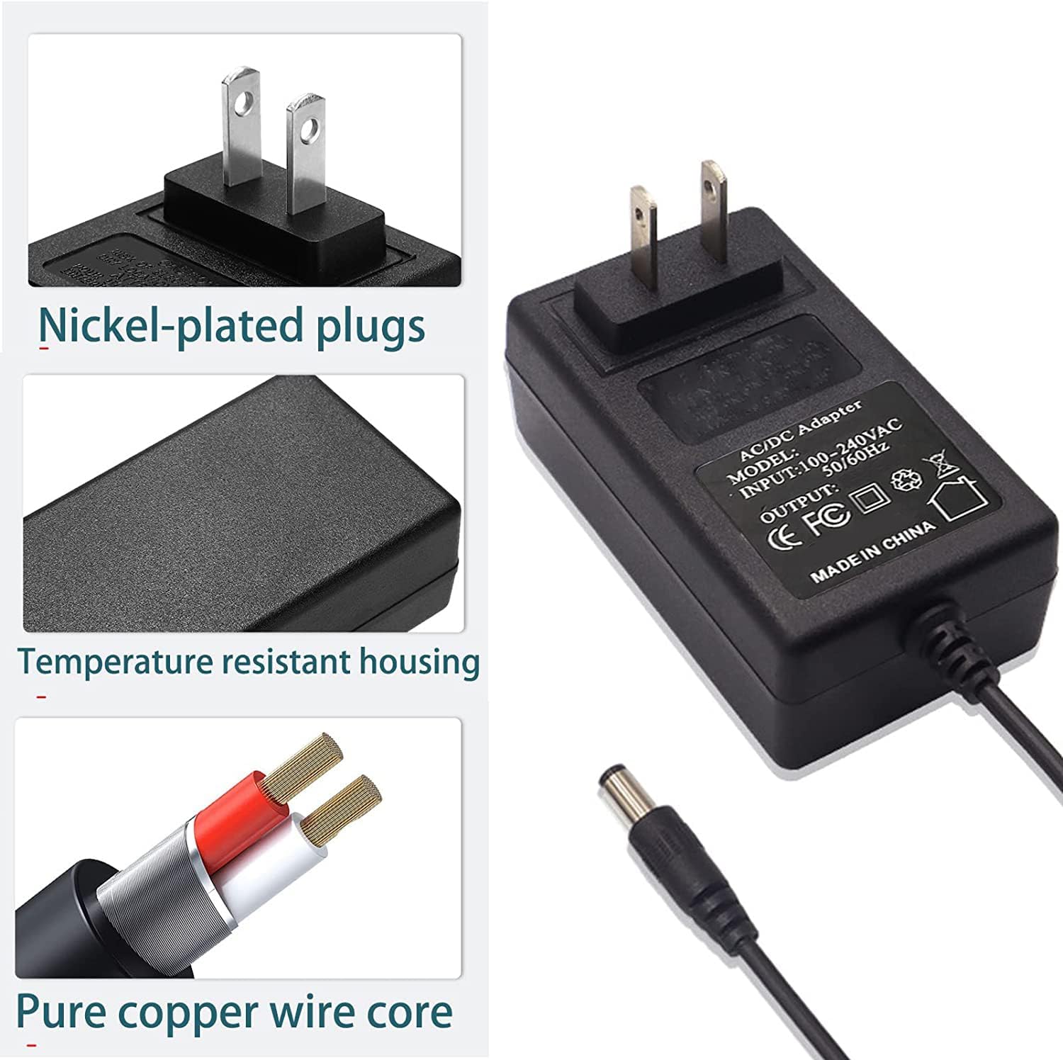 AC DC Adapter for Air Hockey Table AMPESON P/N AMA-1090 Class 2 Power Supply V5349