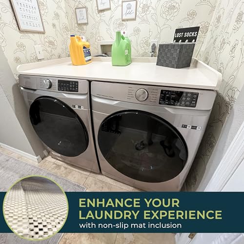 RELODECOR Washer and Dryer Countertop with Non-Slip Mat F27682