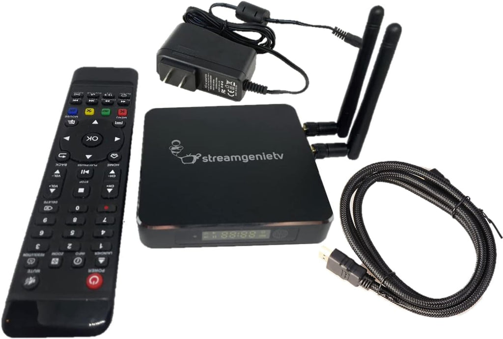 StreamGenie 2.0 TV Stream Box by FreeStream with Dual WiFi Antenna and Remote Y6042