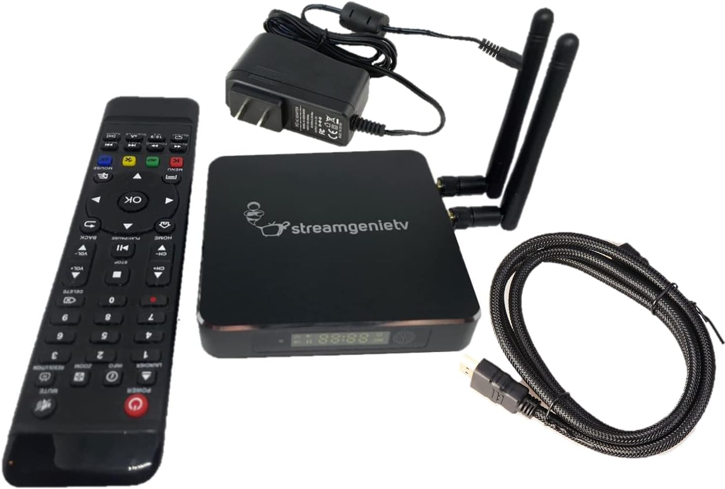 StreamGenie 2.0 TV Stream Box by FreeStream with Dual WiFi Antenna and Remote Y6042