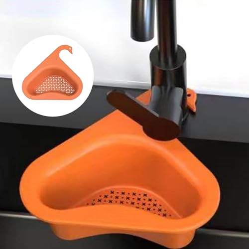 Kitchen Sink Drain Basket Swan Rack with Faucet Hanging Filter J563383