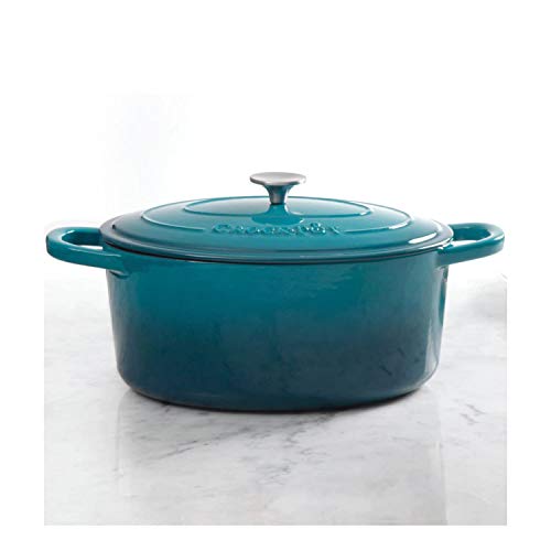Crock-Pot Artisan Oval Enameled Cast Iron Dutch Oven V45995