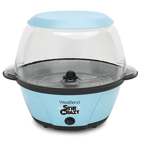 West Bend Stir Crazy Electric Hot Oil Popcorn Popper Machine with Lid X836