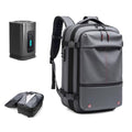 Vacpack Backpack, Anti Theft Vacpack Travel Vacuum Backpack, 60L Expandable Backpack, Water Resistant (Grey+ Electric Vacuum)