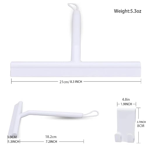 Glass Wiper Scraper Shower Squeegee with Silicone Holder H3697