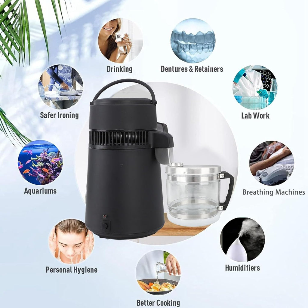 4L Carafe Replacement Glass Collection Bottle for Countertop Distiller H8793