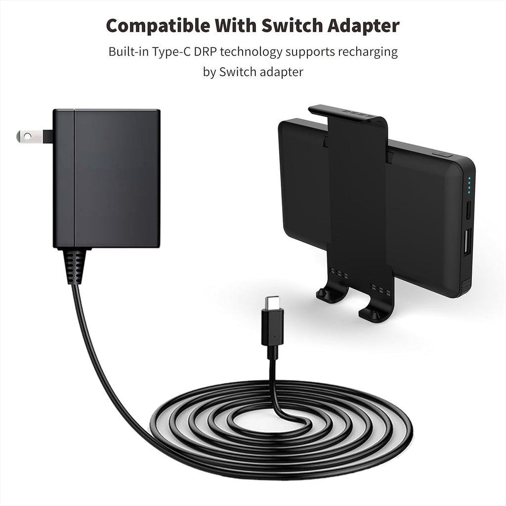 Portable Power Bank 10000mAh for Nintendo Switch and Smartphone Q580