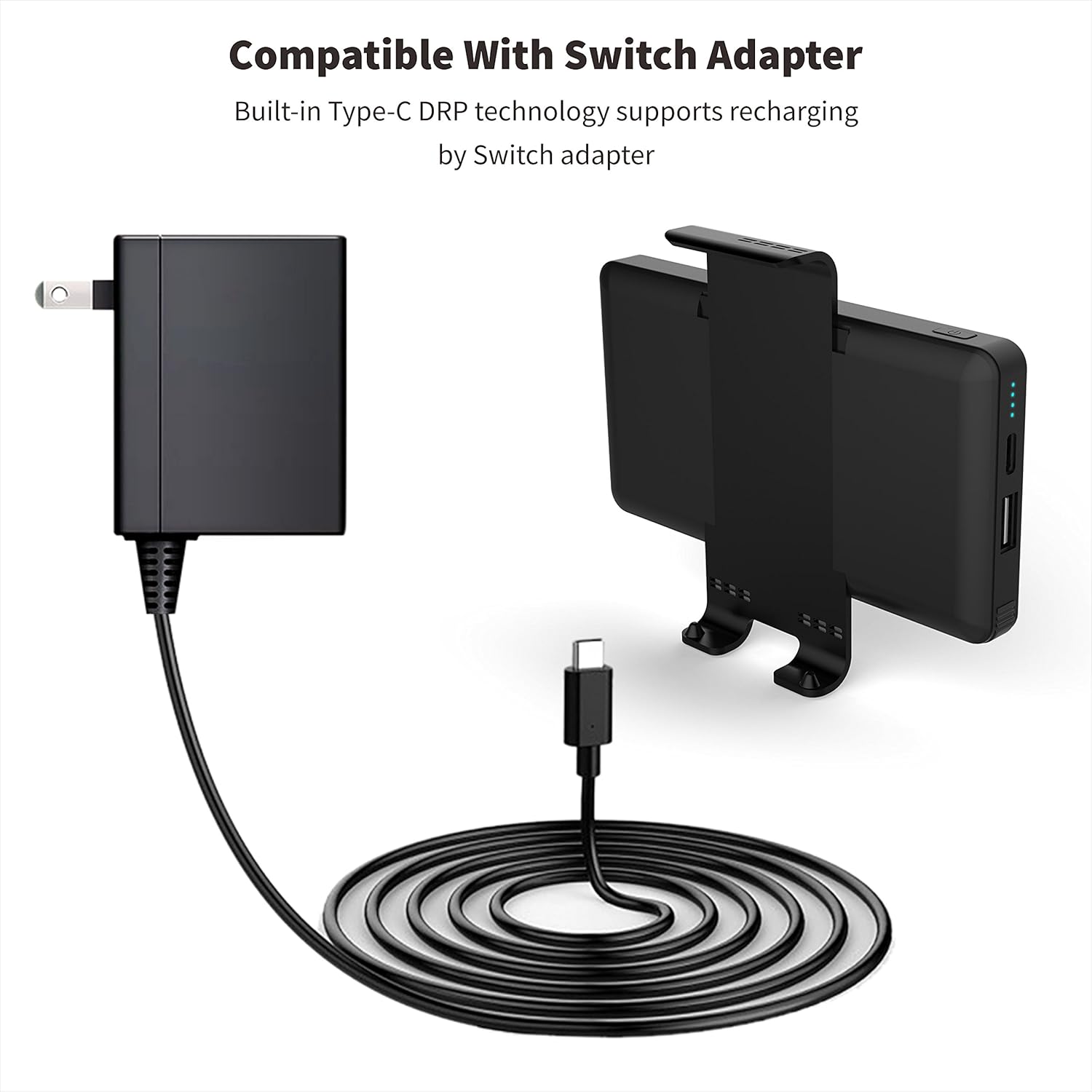 Portable Power Bank 10000mAh for Nintendo Switch and Smartphone Q580
