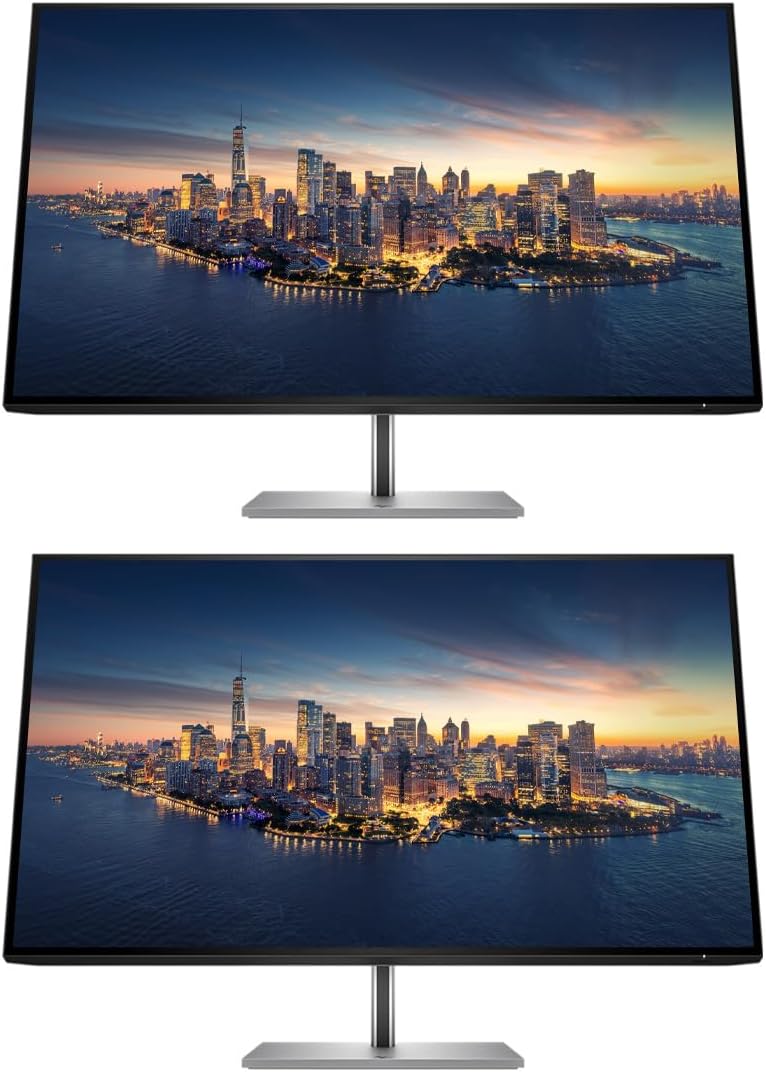 HP Z Display Z32k G3 32 inch 4K Ultra HD 3840 x 2160 LED-Backlit LCD IPS Monitor, 2-Pack Bundle with HDMI, USB Hub, DisplayPort, USB-C, and Ethernet