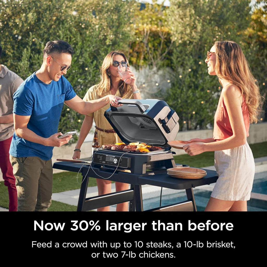 Ninja OG951 Woodfire Pro Connect Premium XL Outdoor Grill & Smoker, Black (Renewed) L81118