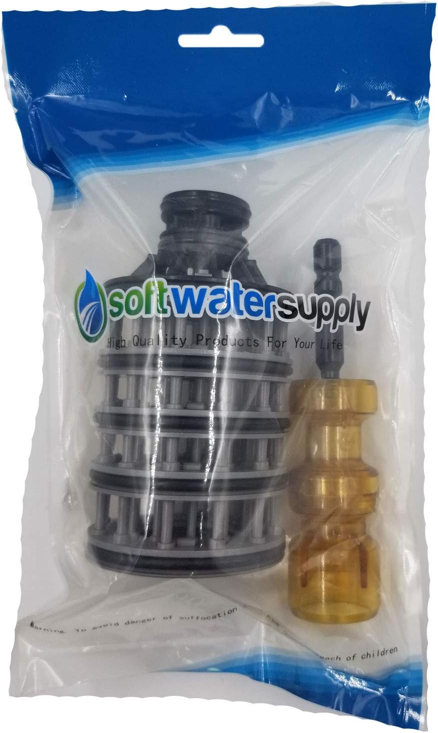 Soft Water Supply Clack WS1 Interior Parts Kit Bundle with Seal Pack, Piston and Brine Piston - OEM Clack Parts