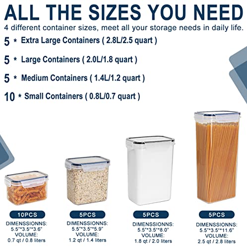 M MCIRCO Airtight Food Storage Containers Set with Lids, BPA Free Plastic Y2646