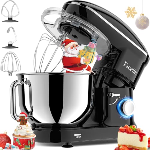 Facelle Kitchen Stand Mixer, 660W Tilt-Head with 6.5 QT Stainless Steel Bowl Q746309