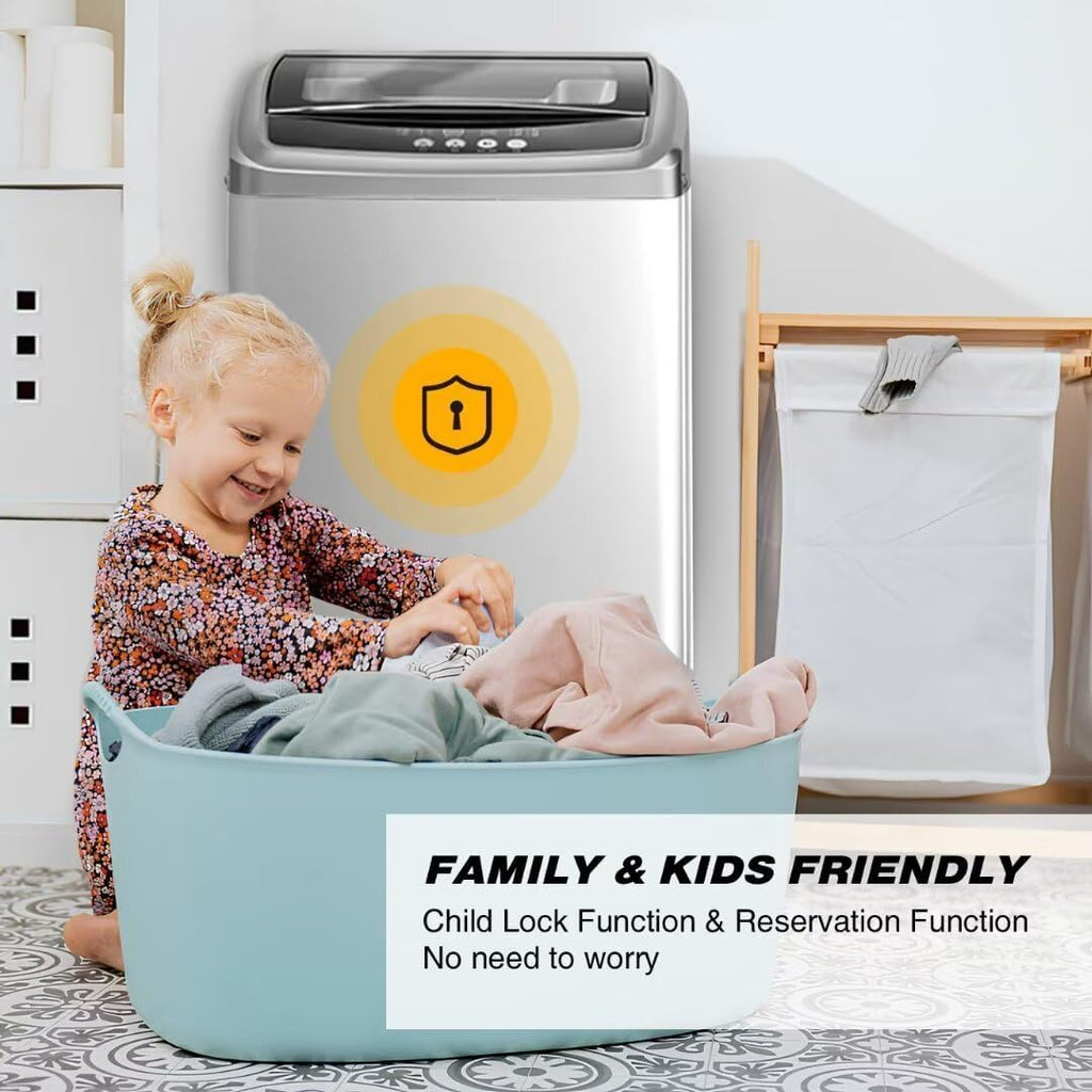 Compact Washer and Dryer Combo with LED Display, 10 Programs, 17.8LBS Z89912