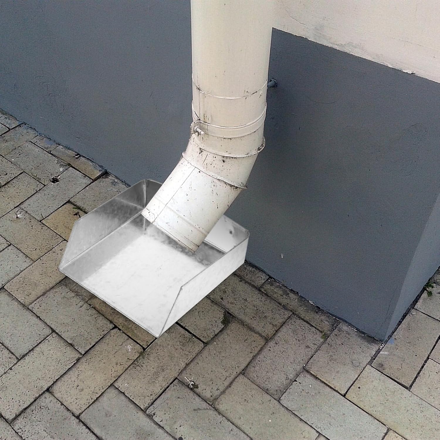 Metal Gutter Downspout Splash Block for Cement Floor Lawn R282850