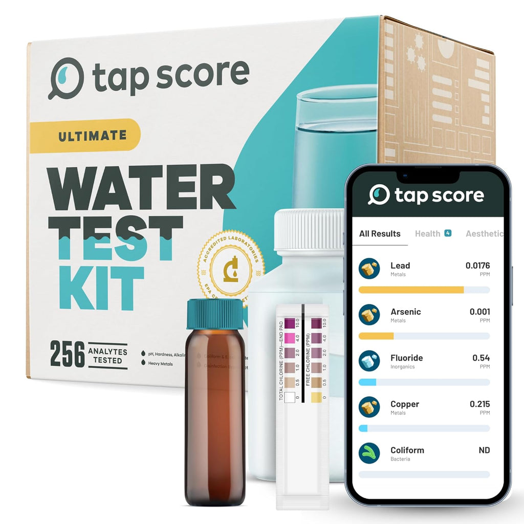 Ultimate Home Water Test by Tap Score | Well or City | EPA Certified Drinking Water Labs | "#1 Best Home Water Test" - Wirecutter