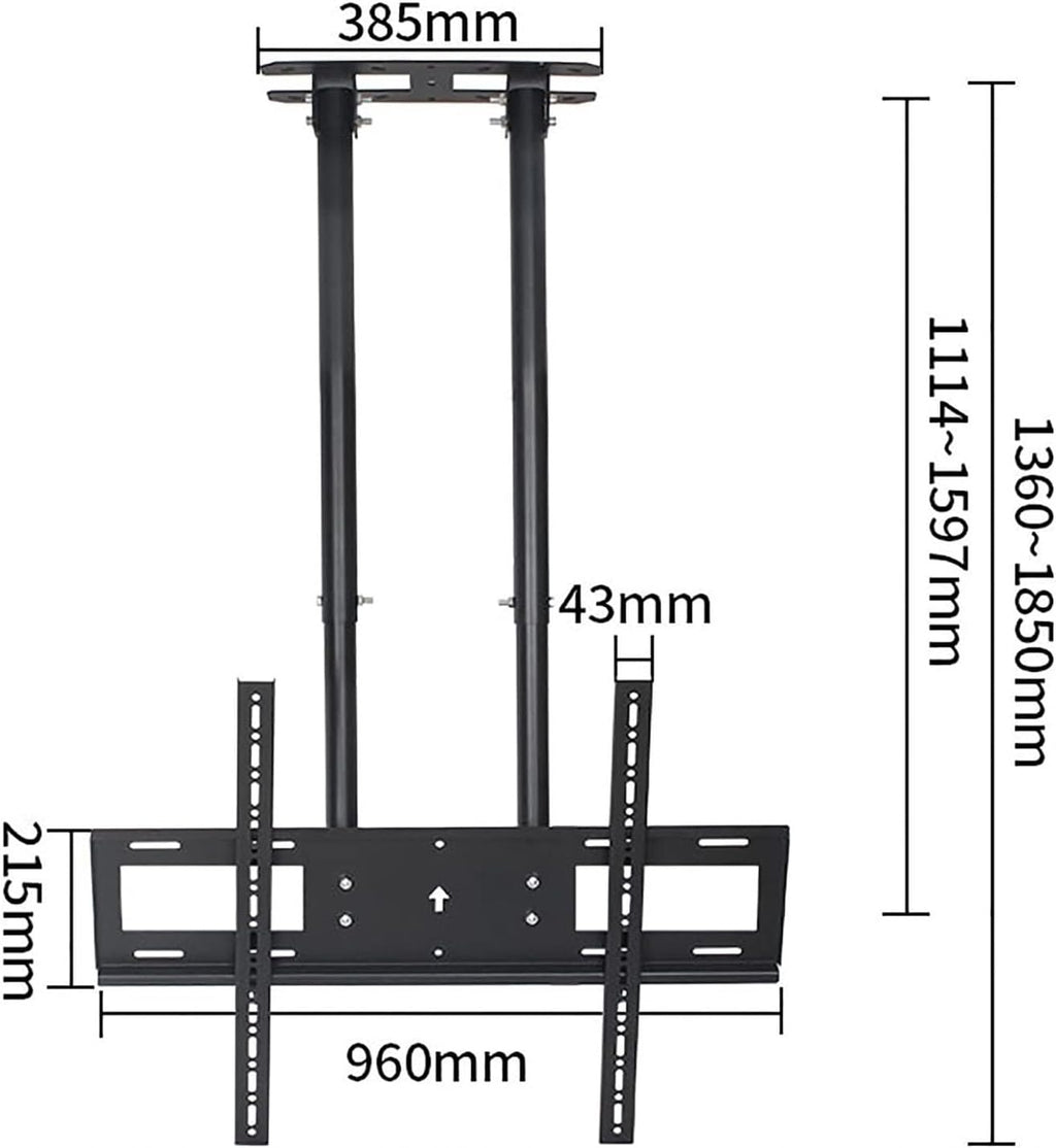Electric TV Lift Mount for 60-100 Inch TVs, Adjustable Height Ceiling Bracket F57345