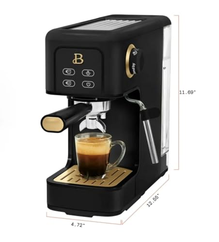 Drew Barrymore Beautiful Slim Espresso Maker 20-Bar Pressure I4063