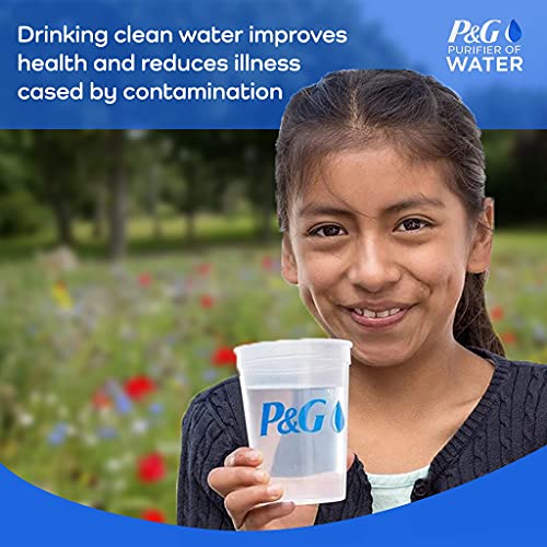 P&G Purifier of Water Portable Water Purification Powder Packets for Camping and Hiking D569