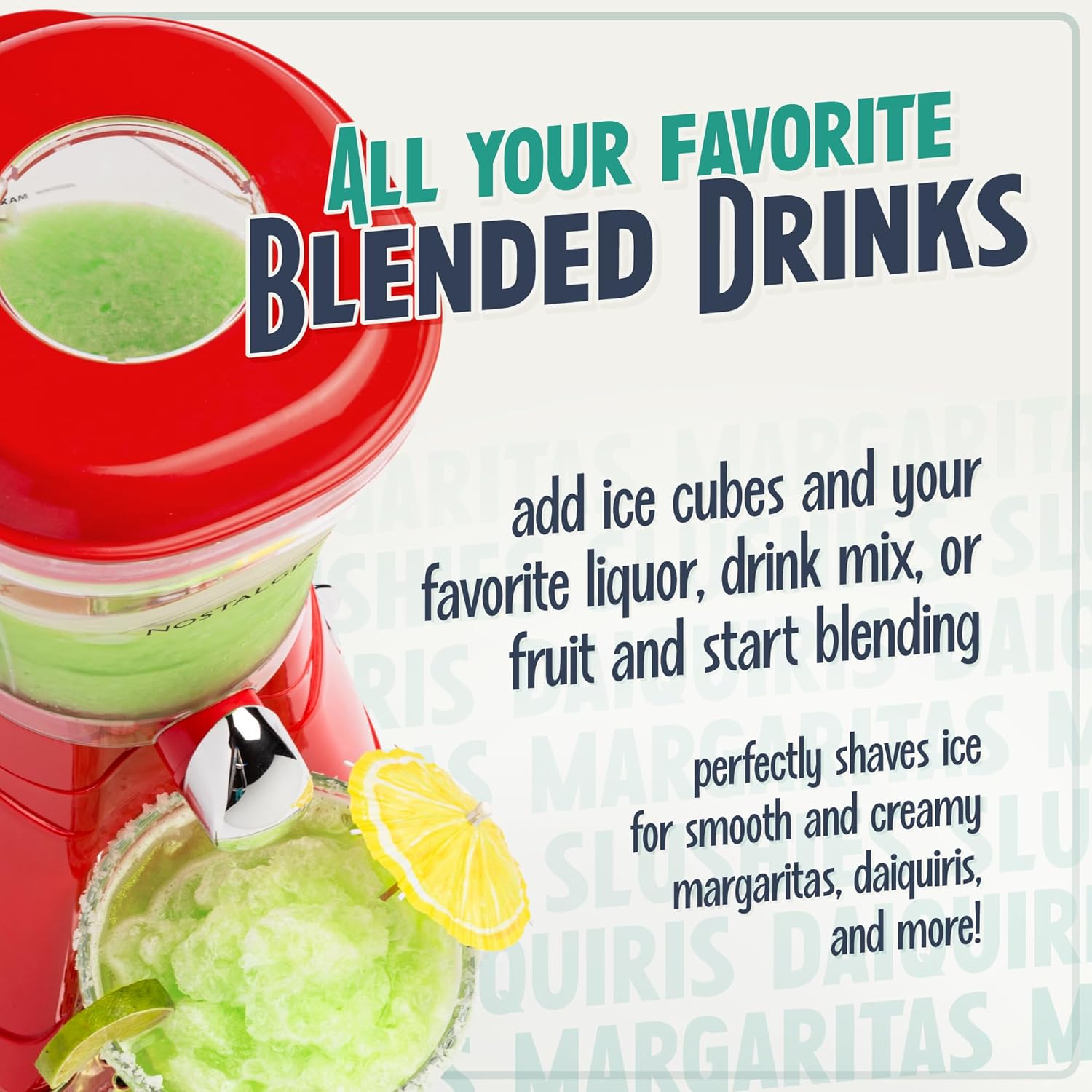 Nostalgia Margarita Machine - Red 64-Ounce Blender H2624