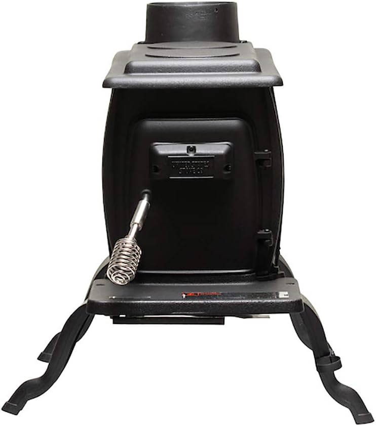 US Stove Company Rustic Cast Iron Wood Stove, 900 sq ft, 54,000 BTUs A476
