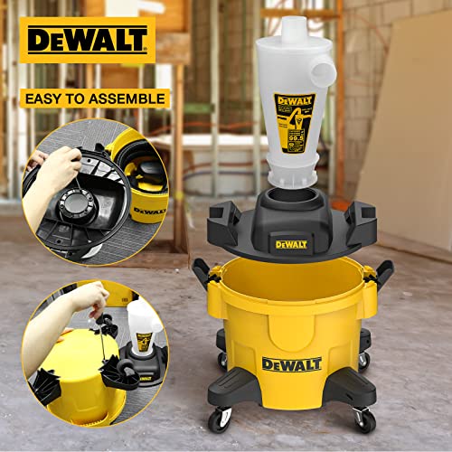 DEWALT Dust Separator with 6 Gallon Poly Tank, Cyclone Dust Collector, DXVCS002 S947189