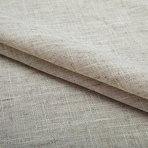 Pitalk Grommet Linen Sheer Curtains for Living Room W67650