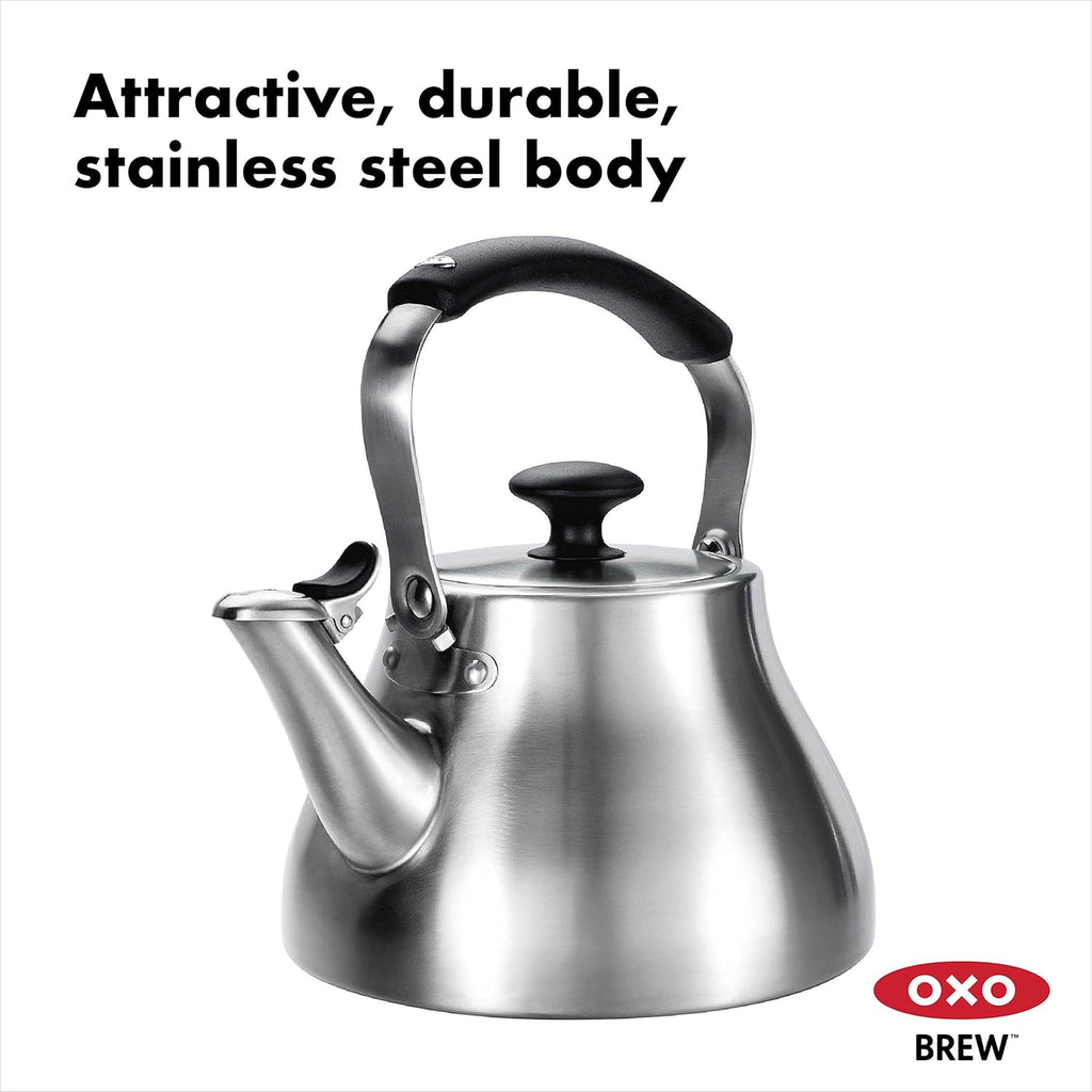 OXO BREW Classic Tea Kettle Brushed Stainless Steel D725715