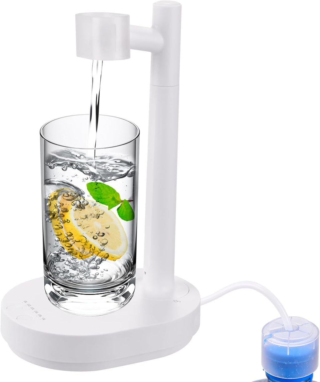 Water Dispenser for 5 Gallon Bottle, Intelligent Desktop Water Bottle Dispenser, Automatic Water Pump for Universal Bottle, Wireless Water Jug Dispenser Suitable for Home, Office, Outdoor
