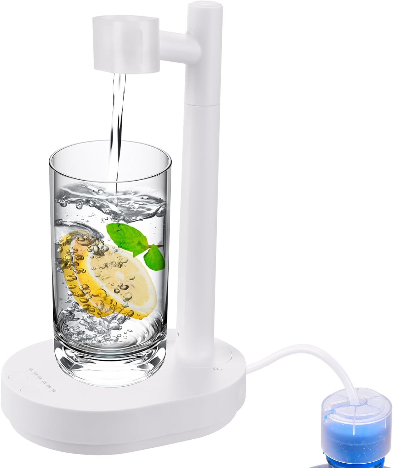 Water Dispenser for 5 Gallon Bottle, Intelligent Desktop Water Bottle Dispenser, Automatic Water Pump for Universal Bottle, Wireless Water Jug Dispenser Suitable for Home, Office, Outdoor
