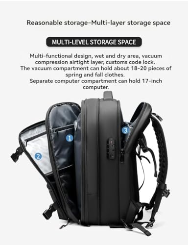 Vacpack Anti Theft Travel Backpack Water Resistant C218091
