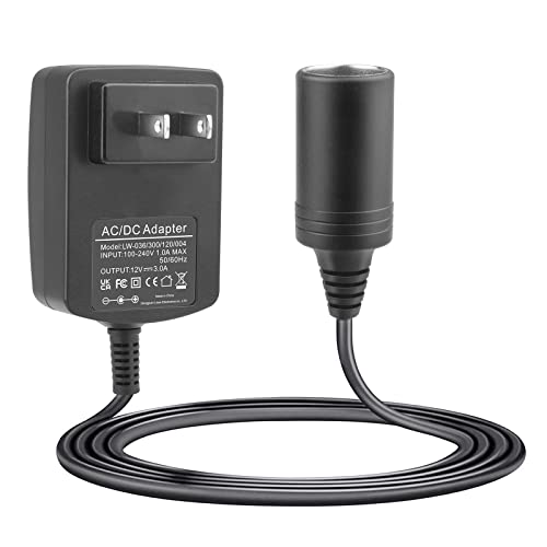 110V AC to 12V DC Car Power Adapter Converter 60W Black P456