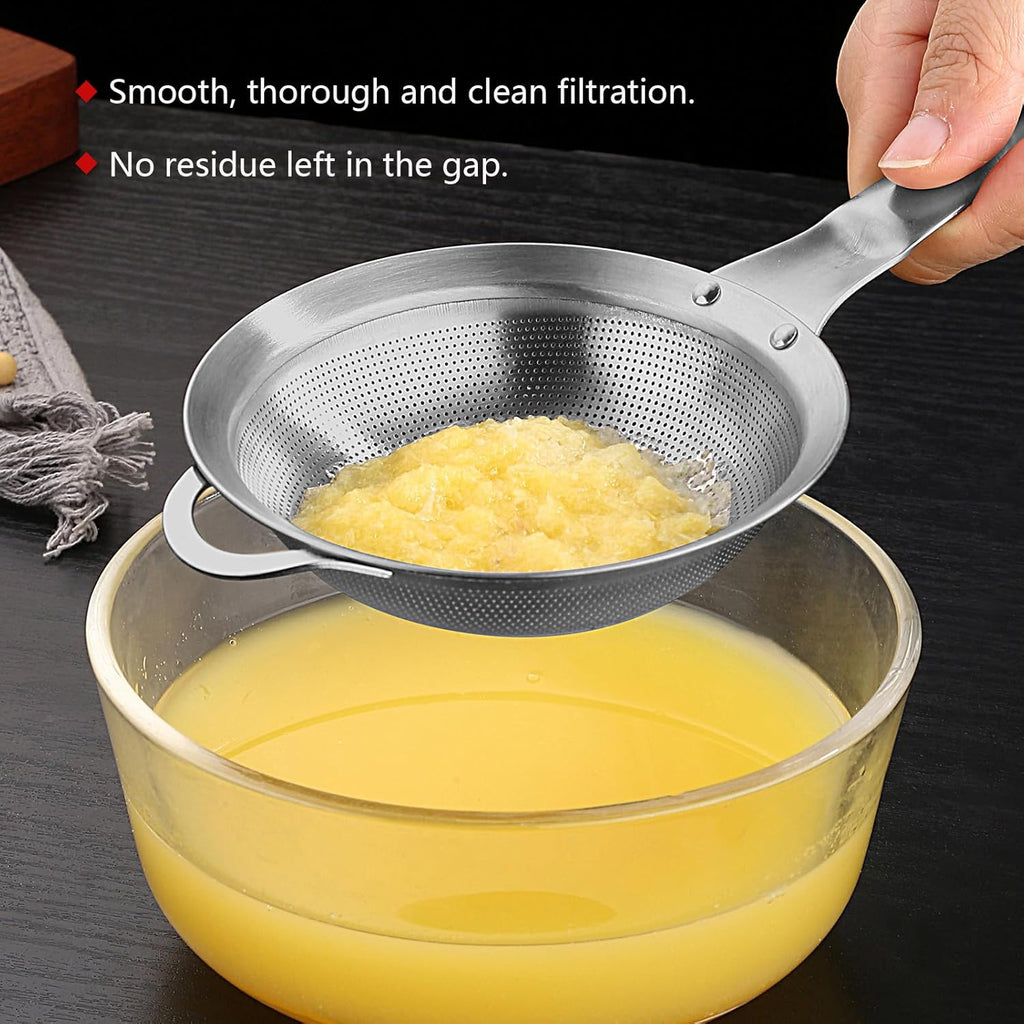 Stainless Steel Fine Mesh Strainer with Handle, Set of 2 P95411