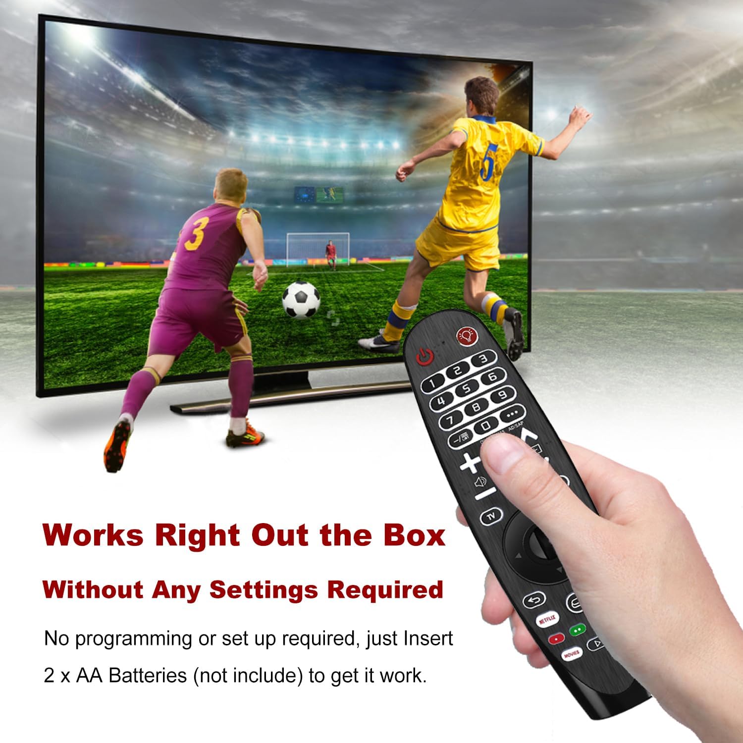 LG TV Remote Control Replacement, Backlit Universal for LG Smart TVs Z6963