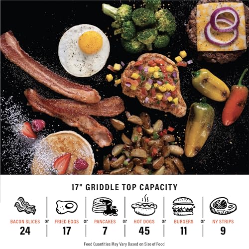 Blackstone Original 17" Tabletop Griddle Propane Gas Portable Flat Top Grill Station K801499